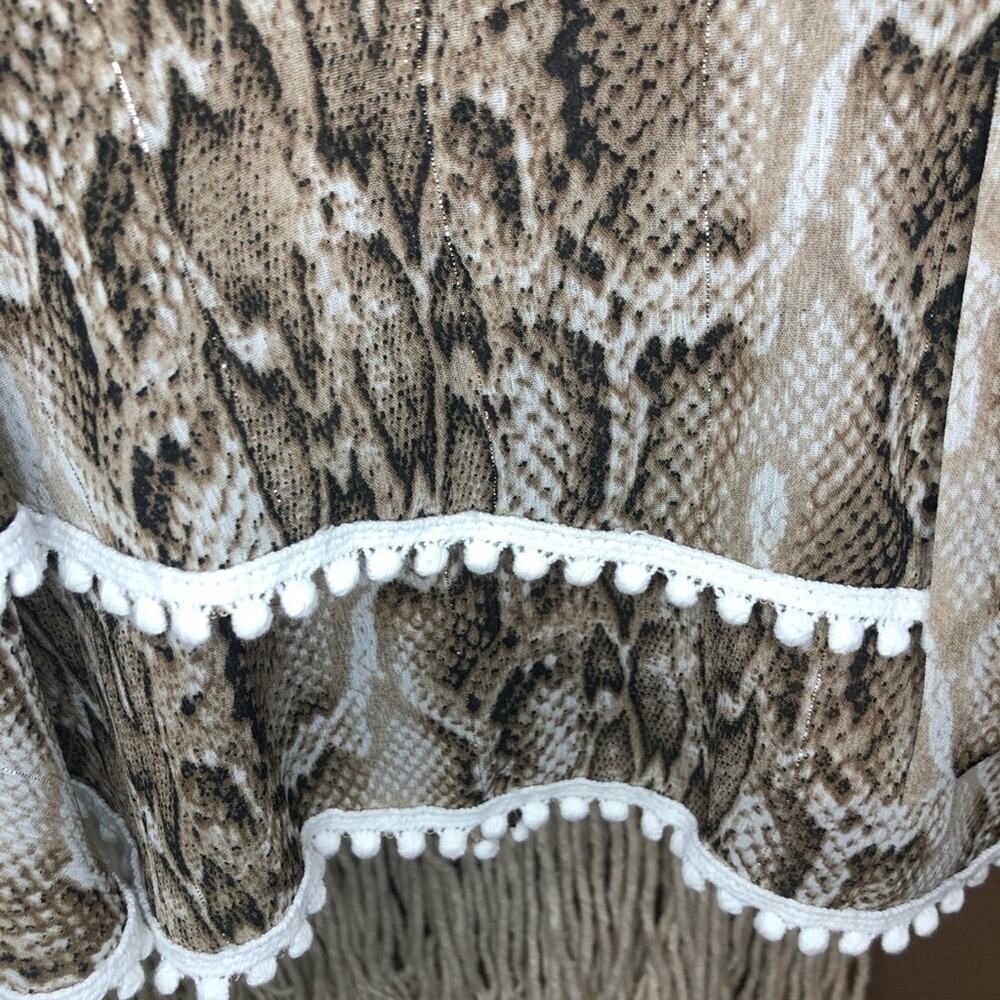 en saison python print brown skirt (small) NWT - image 4